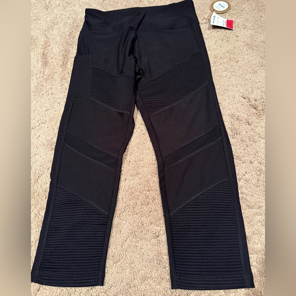Cali Active Moto Crop Leggings NWT